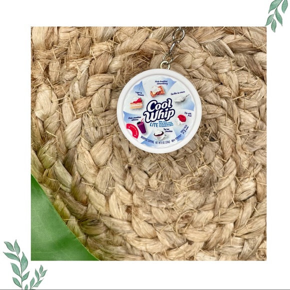 Cool Whip Lite Keychain | Handmade | Mini Brands | Quirky | Fun | NWOT - Picture 1 of 15
